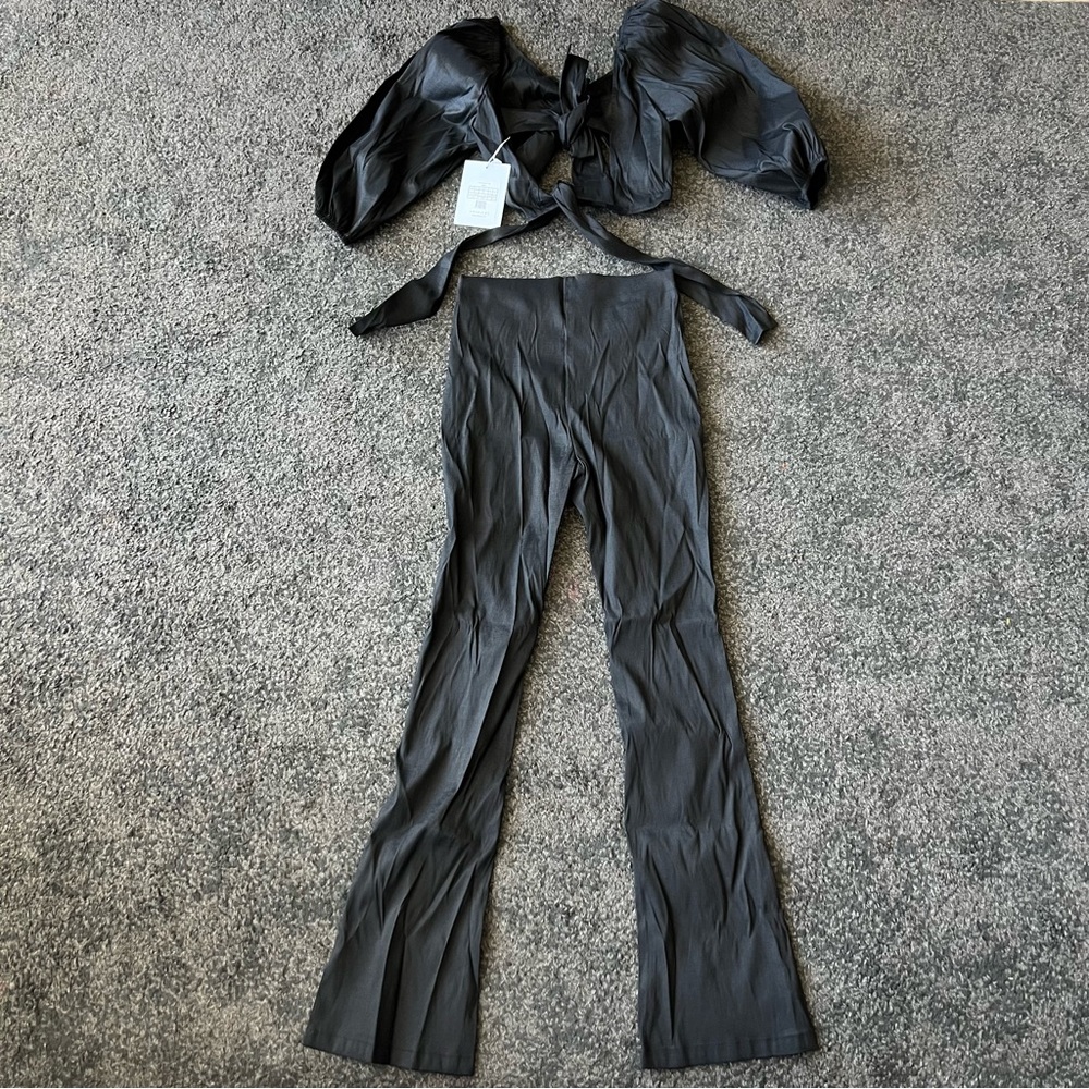 Revolve hosbjerg elora tie back buckle crop top party - Picture 10 of 15